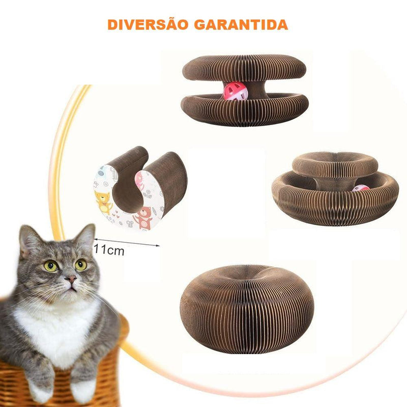 Arranhador Interativo de Papel Ondulado Para Gatos - Últimas unidades - Ninho Coruja