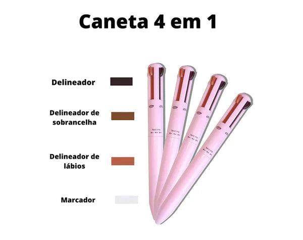 Caneta Maquiadora Make Up 4 em 1 + Frete Grátis - Ninho Coruja