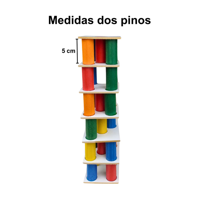 Torre Inteligente em Madeira - Jogo Educativo