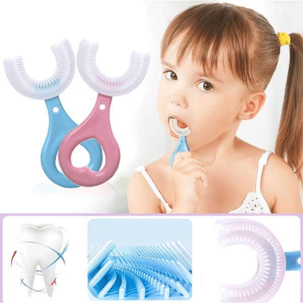 Escova de Dentes Infantil 360 º - Compre 1 Leve 2 - Ninho Coruja