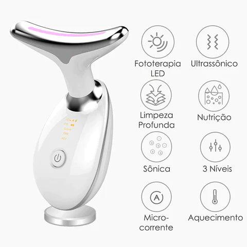 Massageador Facial com 3 LEDs Anti-Rugas FirmUp da VIVA! - Ninho Coruja