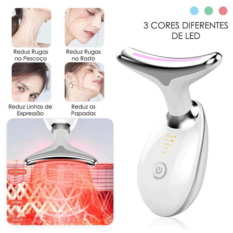 Massageador Facial com 3 LEDs Anti-Rugas FirmUp da VIVA! - Ninho Coruja