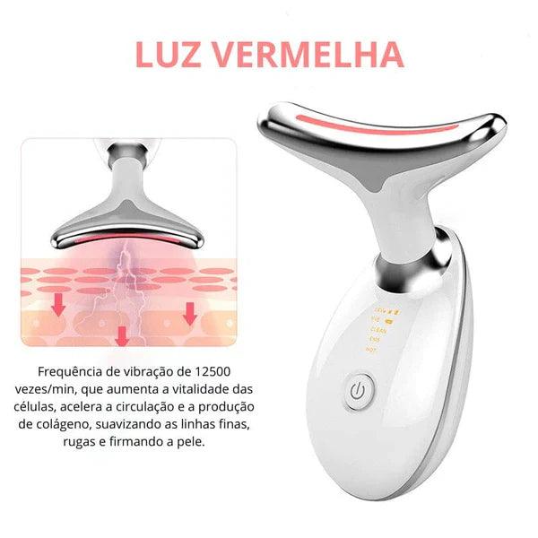 Massageador Facial com 3 LEDs Anti-Rugas FirmUp da VIVA! - Ninho Coruja