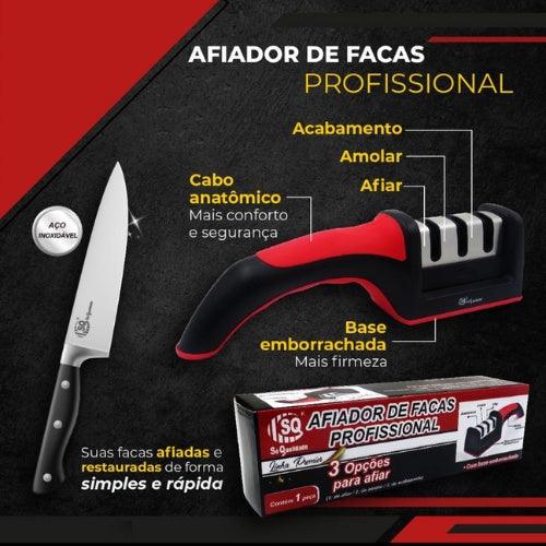 Amolador de Facas Multifuncional 3 em 1 - Ninho Coruja