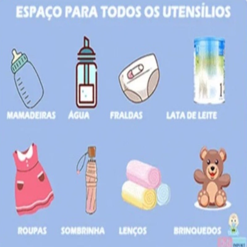 Mochila Maternidade Multifuncional - Ninho Coruja